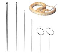 Reptile Probe Kit - Compact Stainless Steel Snake Gender Detector Set, Durables Sexing Tools For Hognose And King | Multifunctional With Round Ball Tip Professional Herpetology Home Handling