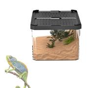 Reptile Repeater - Lizard Terrarium Cage for Snakes, Small Habitat Enclosure with Sliding Cover, Amphibians and Reptiles of Durable Breeding Box, Bearded Dragon Serp