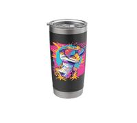 Reptile Retro Vintage Leopard Gecko Lover Stainless Steel Insulated Tumbler