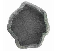 Reptile Rock Food Dish, Tortoise Feeder, Lizard Water Dish, Resin Durable Reptile Rock Food and Water Dish Feeder Bowl for Tortoise Lizard Iguana Snake