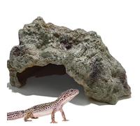Reptile Rock Reptile Hideout Cave Hideout Terrarium Habitat Decor Cave Ornament for Small Lizards Snake Turtle Frogs Amphibians