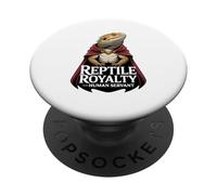 Reptile Royalty Human Servant Bearded Dragon PopSockets Adhesive PopGrip