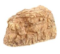 Reptile Shelter Cave Resin Hideout for Tortoise and Pet Reptiles | Khaki Finish, Easy to Clean Surface, Play Area and Feeding Spot, No Fading Resin Décor