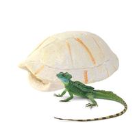Reptile - Simulated Stone Cave Shelter For Lizards, Snakes, Leopard Geckos | Turtle Style Habitat, Bone Rock , Terrarium Enrichment & Place Of
