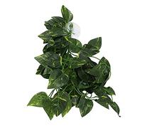 Reptile Simulation Plant Decorative Landscaping Vine Climbing Green Rattan for Reptile Rainforest Box (NFF-81 Conch·Leaf)