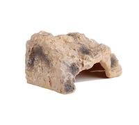 Reptile Simulation Rock Hide - Resin Amphibian Hideouts Cave Size 7.2cm x 3cm, Habitat for Bearded Dragon Turtles Lizards Snakes Crab Gecko Leopard Spider Fish