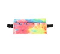 Reptile Sling Carrier Soft Fleece Adjustable Strap Lizard Travel Sling Bearded Dragon Small Pet Carrier for Outings and Travel (Rainbow)