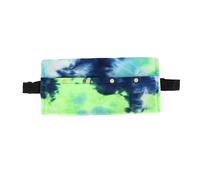 Reptile Sling Carrier Soft Fleece Small Pet Carrier Grey, Adjustable Strap, Spacious Opening - Comfortable Material, Secure Button Closure, Ideal for Bearded Dragon and (Blue Green)