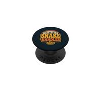 Reptile Snake Handler Serpent Keeper PopSockets Adhesive PopGrip