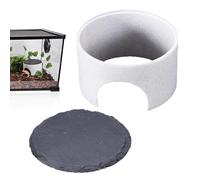 Reptile Tank Furs - Magnetic Cave for Reptile Hideaways, Reptile Crucible Rocks | Large Snake Lizard Leopard Gecko Use Wet Skin, Natural Decoration of the Ni