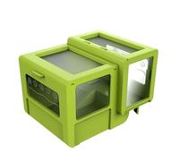 Reptile Tank Green drying platform with dry and wet separation turtle feeding box Easy Assembly