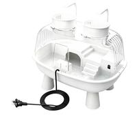 Reptile Tank Habitat - Compact Pen with Integrated Resting Area, Convenient Light Powered by USB | Easy Care Versatile Design Healthy Environment Pet Solution
