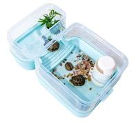Reptile Tank Integrated small ecological landscaping turtle breeding box Easy Assembly(Medium)