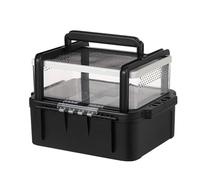 Reptile Tank - Reptile Breeding Box, Transport Container, Hatching Container, Outdoor Terrarium, Portable Travel Carrier with Lid for Frog Lizards Crab