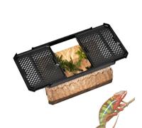 Reptile Tank, Snake Housing | Stackable Reptile Cage Lizard Tank | Bearded Tongue Tank, Sliding Cover for Amphibians, Small Reptile Habitat for Reptiles