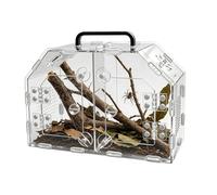 Reptile Tank - Transparent Breathable Escape Proof | Turtle Breeding Box | Portable House Shaped Containers for Lizard Frog Turtle Bearded Dragon Ma