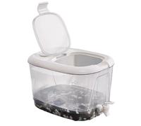 Reptile Tank Turtle breeding box transparent sun drying table with drainage climbing Easy Assembly(Large)