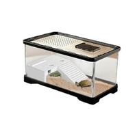 Reptile Tank Turtle breeding tank for home use small villa with sun terrace and lid Easy Assembly