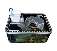 Reptile Tank Turtle breeding tank water and land with sun drying platform small desktop Easy Assembly