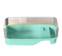 Reptile Tank Turtle tank simple large opening household ornament for turtle farming Easy Assembly(Small)