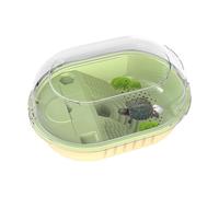 Reptile Tank - Turtle Tank With Lid | Reptile Aquarium Tank, Turtle Habitat, Turtle Container Aquarium, Pet Reptile Habitat, Climbing And Sunbathing Platforms, Prevent From Escaping