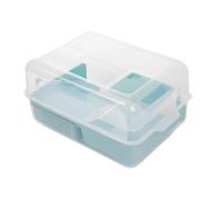 Reptile Tank Turtle tank with sun drying platform double-layer feeding box for household use Easy Assembly
