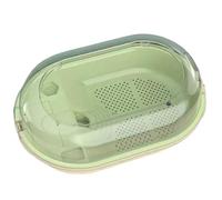 Reptile Tank Turtle tank with sun drying platform for home breeding and landscaping Easy Assembly(Large)