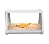 Reptile Terrarium - 10.63x7.48x7.48 inches Breathable Leopard Gecko Habitat Tank, Versatile Trapezoidal Design, Expands Viewing Field, Reptile Habitat Terrarium For Scorpions, Hermit Crabs