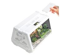 Reptile Terrarium, Bearded Dragons Terrarium, Escape Protected Enclosure with Ventilation System, Feeding Area and Transport Option for Turtles, Snakes, Frogs, Snails and Spiders