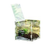 Reptile Terrarium - Breeding Box | Feeding Box | Snake Terrarium Tank | Transparent Lizard Dwelling Setup | Tropical Amphibian Tank | Reptile Breeding Case Tarantula Scorpion Sling Isopods Lizards