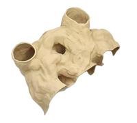 Reptile Terrarium - Ceramic Den Shelter, Small Animal Refuge, Vivarium Decorative Feature, Natural Look Housing, Enclosure Privacy Tool | Habitat Enhancement for Lizards Frogs Amphibians Snails