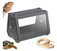 Reptile , Terrarium for Reptiles, Breathable Leopard Gecko Habitat Tank, Expands the Field of View, Trapezoid, Reptile Habitat for Hermit Crabs, Snakes, Horned Frogs