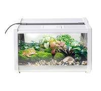 Reptile Terrarium | Lizard Habitat | Anti-Escape Ventilated Habitat with Feeding Space and Portable Enclosure for Turtles, Spiders, Snakes, Frogs, Snails and