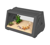 Reptile Terrarium | Multifunctional Habitat Cage for Bearded Dragon - Trapezoidal Design, Air Circulation System Expanding Visualization, Terrarium
