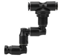 Reptile Terrarium Nozzle Single Head, 360° Adjustable Fogger Mist Sprinkler for Rainforest Tank Reptiles Amphibians Plants Flowers(Single Head)