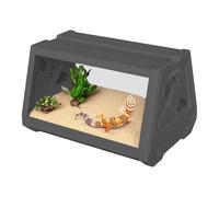 Reptile Terrarium, Reptile Breeding Box, Three-Dimensional, Breathable Trapezoidal Ecological Aquarium for Landscaping Geckos, Scorpions, Hermit Crabs, Snakes and an