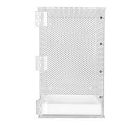 Reptile Terrarium Tank Acrylic, Highly Transparent Clear Habitat for, Snake, Frog L - Design, Magnetic Door, Easy to Clean for Small Reptile Enclosures (M 300ml 6.8x9.3cm / 2.7x3.7in)