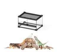 Reptile Terrarium Tank for Bearded Dragons, Ball Pythons, Leopard Geckos, Frogs, Hermit Crabs, Lizards, Isopods, Tarantulas, and Turtles - Ideal Breeding and Habitat Enclosure
