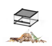 Reptile Terrarium Tank for Bearded Dragons, Ball Pythons, Leopard Geckos, Frogs, Hermit Crabs, Lizards, Isopods, Tarantulas, and Turtles - Ideal Breeding and Habitat Enclosure