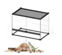 Reptile Terrarium Tank for Bearded Dragons, Ball Pythons, Leopard Geckos, Frogs, Hermit Crabs, Lizards, Isopods, Tarantulas, and Turtles - Ideal Breeding and Habitat Enclosure