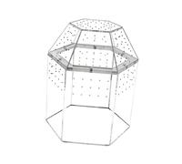 Reptile Terrarium Tank Jumping Spiders Enclosure Habitat Small Breeding Box for Turtle Scorpions 7.09x6.30x8.66inch