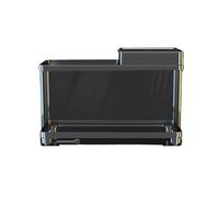 Reptile Terrarium Turtle feeding tank bottom drainage household covered climbing platform Indoor(Black)