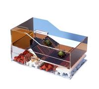 Reptile Terrariums Integrated turtle feeding box with climbing slope, household desktop Reptile Tank
