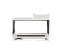 Reptile Terrariums Turtle feeding tank bottom drainage household covered climbing platform Reptile Tank(White)