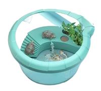Reptile Terrariums Turtle feeding tank home sun drying platform climbing integrated Reptile Tank