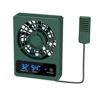 Reptile Ventilation Fan, Magnetic Cooling Fan Dehumidifier with LED Digital Display Smart Temperature Control Dehumidifier for Reptile Terrariums