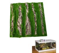 Reptile Wall Background - Bark Backdrop Terrarium Decor, Flocking Cork Panel Mat, Eco-Friendly Lizard Habitat | Aquarium Background for Gecko Tortoise Frog Chameleon Tank Landscape Decoration