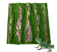 Reptile Wall Background - Bark Tell Lizard Habitat Decorations, Reptile Habitat Decoration with Artificial Foam for Gecko Lizard Tortoise Frog Chameleon