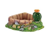Reptile Water and Food Bowl, Resin Glazed, for Snakes, Lizards, Tortoises and Small Animals, 1 Pack