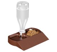 Reptile Water Bowl, Automatic Drinker for Reptiles, Automatic 2-in-1 Food and Water Bowl, Large Capacity Feeding Accessories for Bearded Dragons, Lizards, Geckos